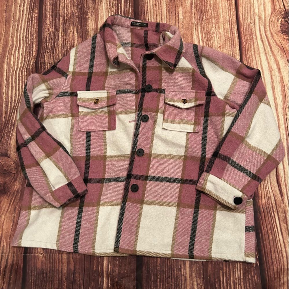 Women’s SHEIN Curve Shacket Pink 3XL